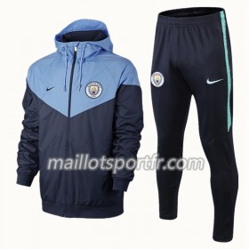 Manchester City Ensemble d'entraînement Windrunner Bleu Noir 2018/19
